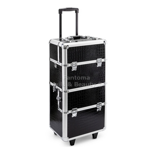 Beauty Trolley Case  MAX - BLACK CROCIDLE