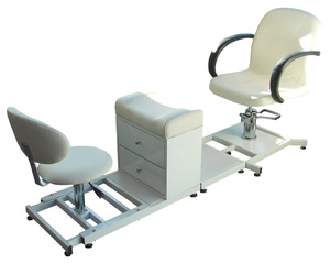 Fotel kosmetyczny + pomocnik do pedicure POLA PLUS - powystawowy
