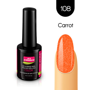 Lakier Hybrydowy UV&LED COLOR a.t.a professional nr 108 15 ml - CARROT