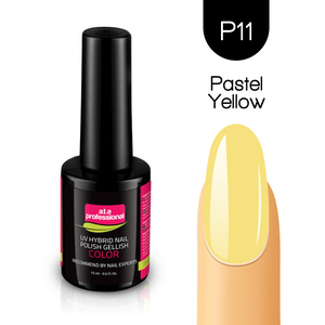 Lakier Hybrydowy UV&LED COLOR a.t.a professional nr P11 15 ml -  PASTEL YELLOW